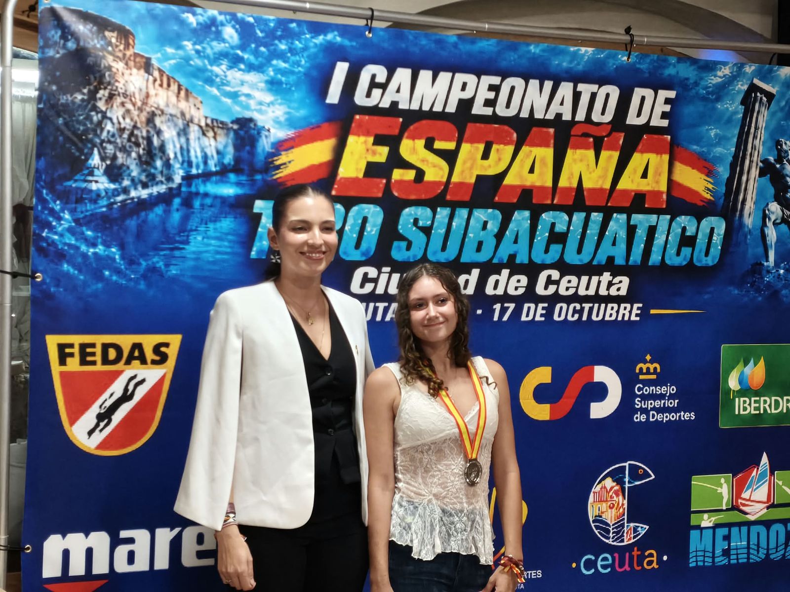 Rafael Ruiz y Mabel Lucena inauguran el palmarés del Campeonato de España de tiro subacuático en Ceuta