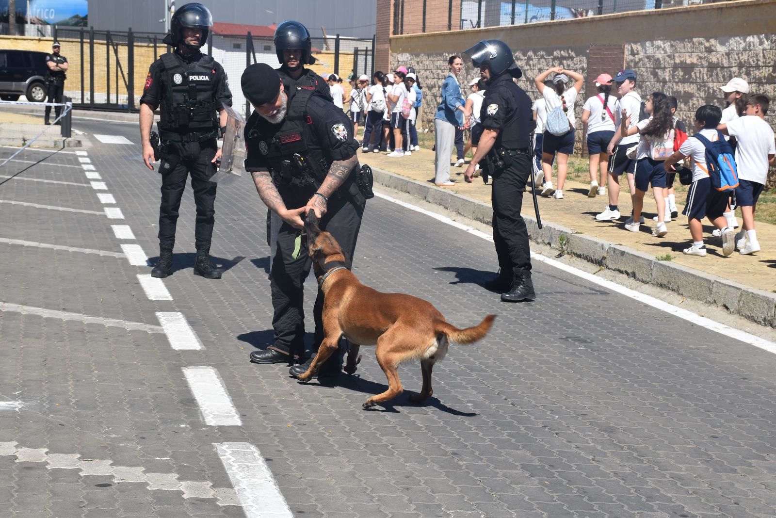 La Policía Local deslumbra a los pequeños de varios centros escolares