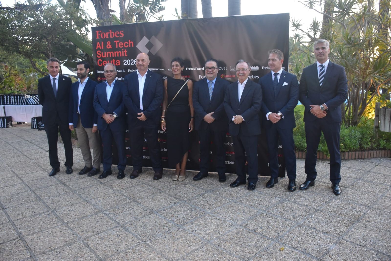 Una recepción el el Parque Marítimo, antesala del Forbes Ceuta AI & Tech Summit
