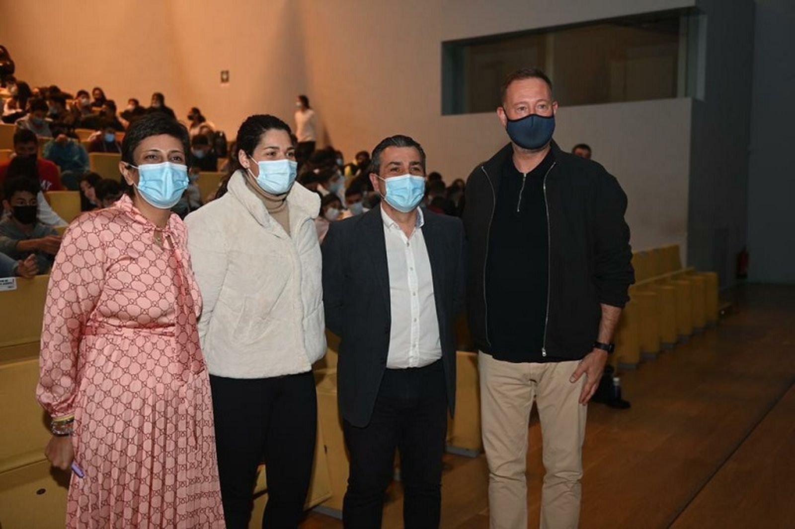 Pedro Aguado, junto a los consejeros, en la presentación del Proyecto FES / REDUAN