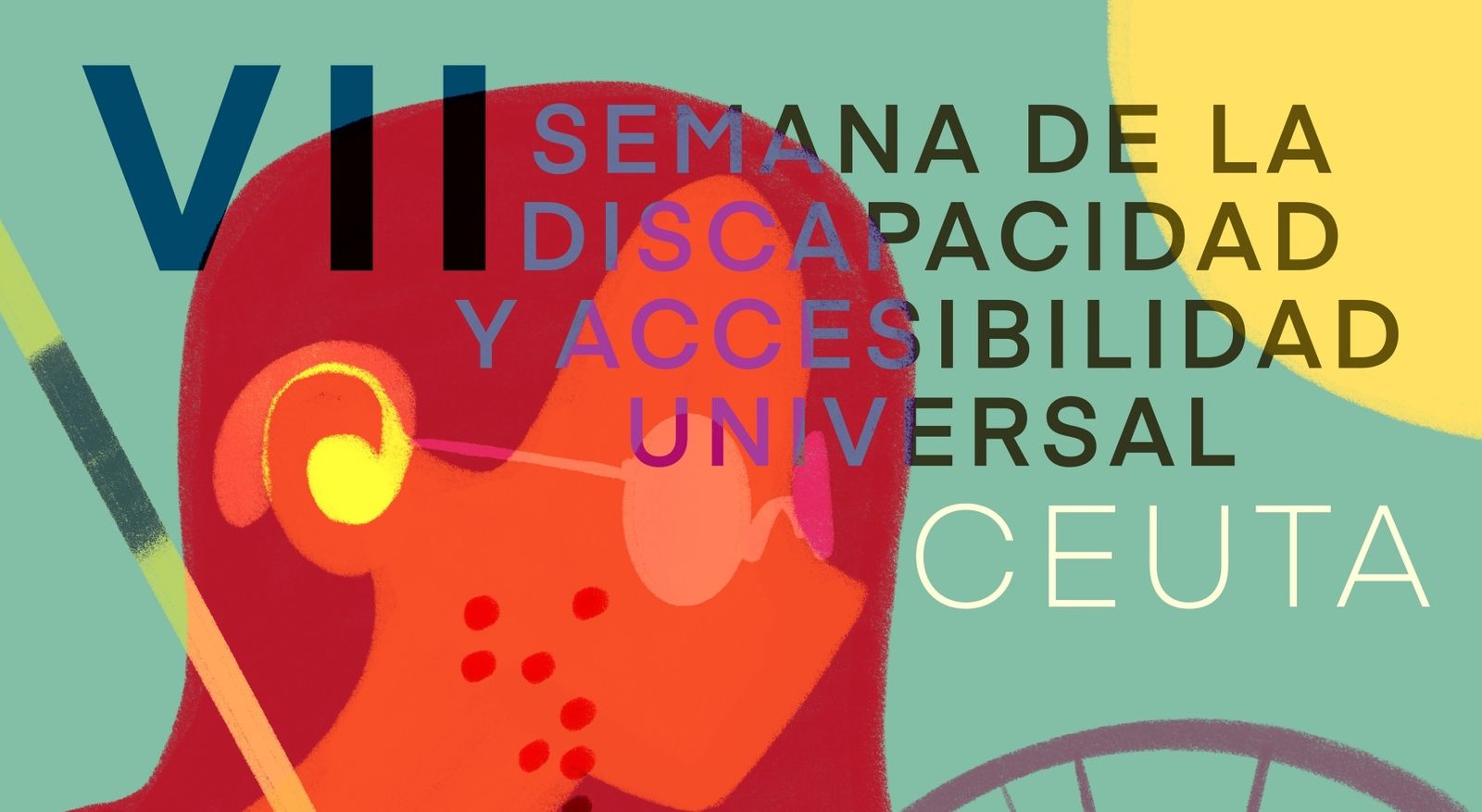 Cartel de la VII Semana de la Discapacidad de Ceuta