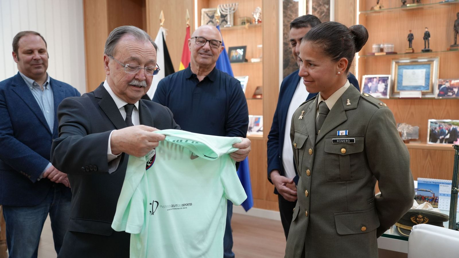 Vivas junto a Romero este miércoles en su despacho