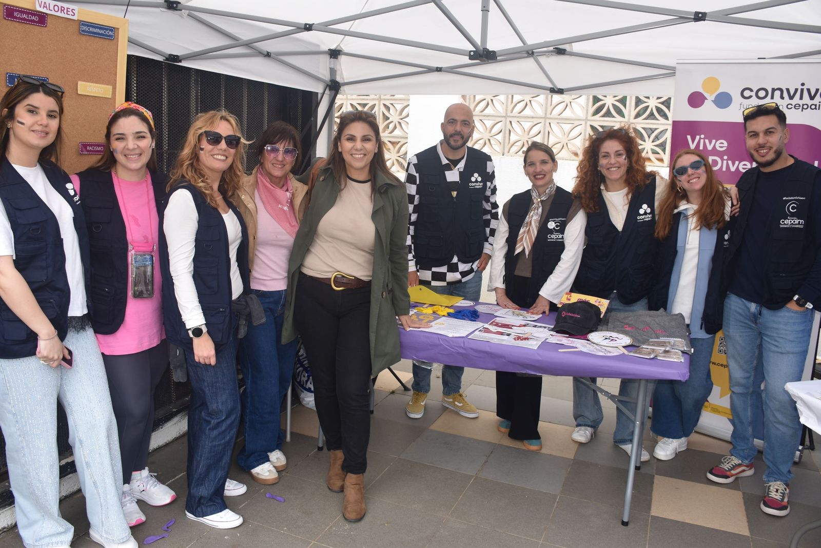Participantes en la fiesta de la Fundación de la AD Ceuta
