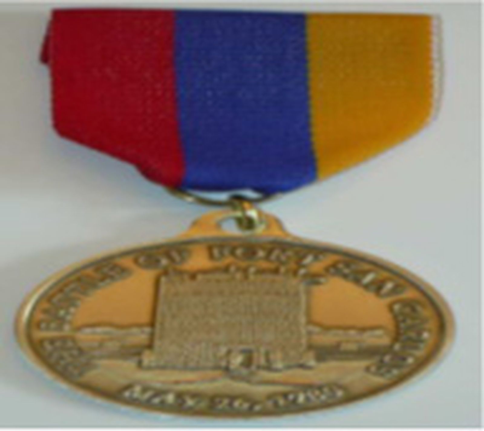 Medalla conmemorativa del 240 Aniversario de la Batalla del Fuerte, San Carlos, San Luis, Misuri. / FOTO CEDIDA