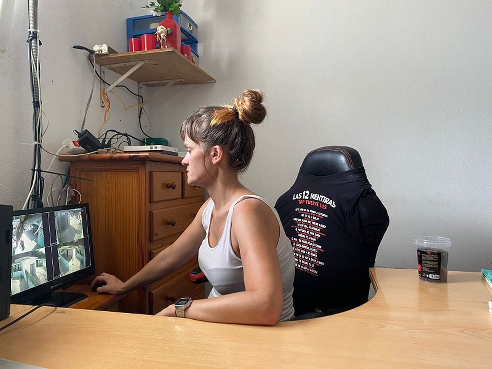 Presidenta de la protectora de Ceuta, Victoria Santana./ FOTO C.L.