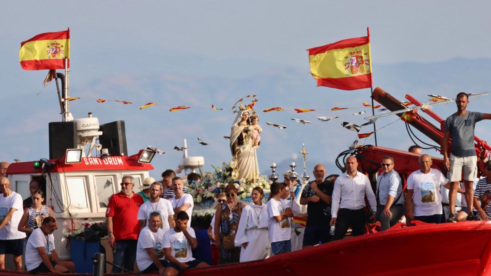 Llegada de la Virgen del Carmen a La Almadraba