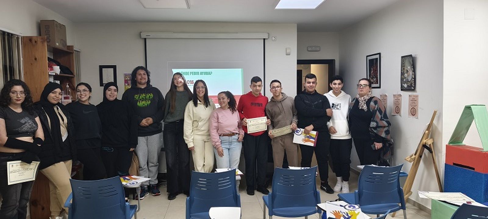 Alumnos del taller para prevenir el acoso. / FOTO CEDIDA