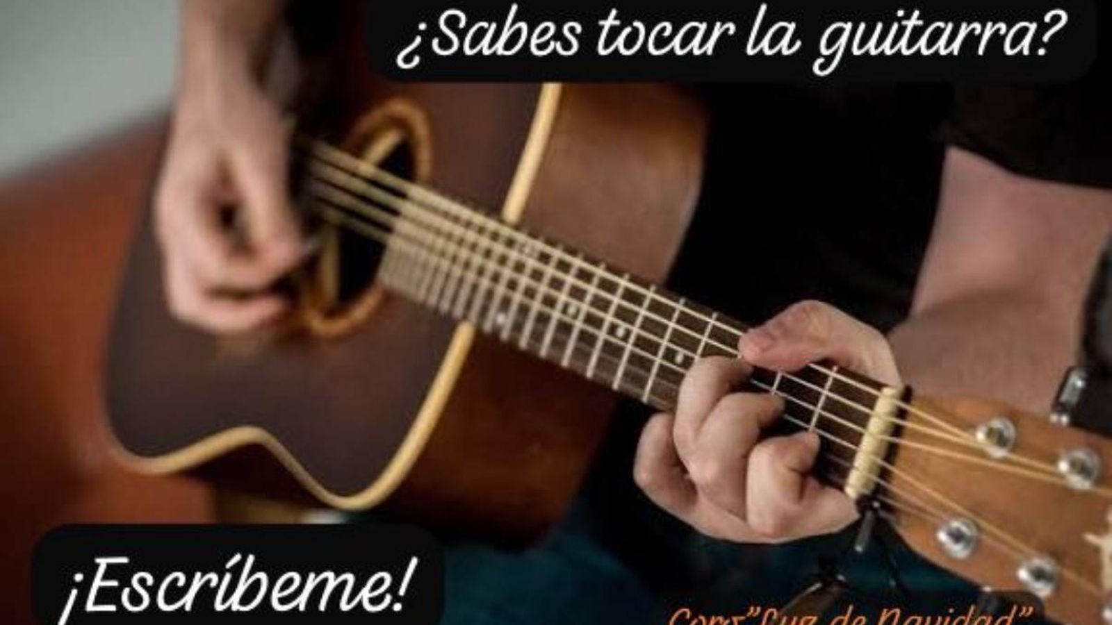 Cartel de llamada a participar en el coro.