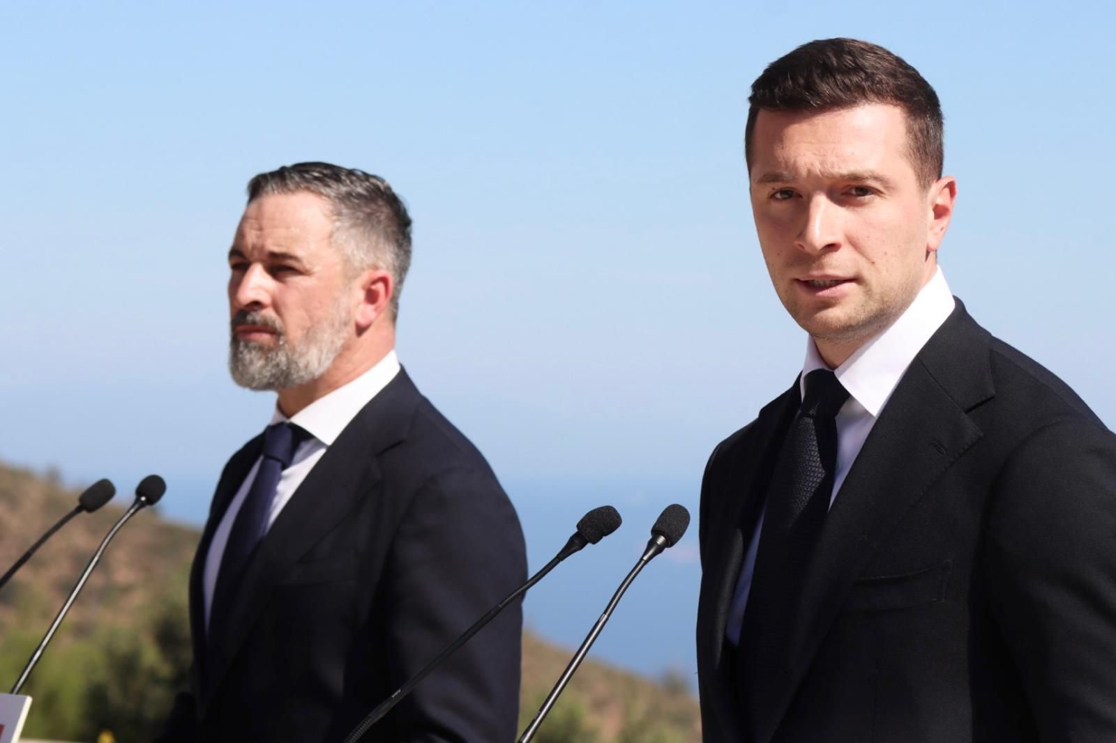 El presidente de Reagrupamiento Nacional (Rassemblement National), Jordan Bardella, este lunes en Ceuta
