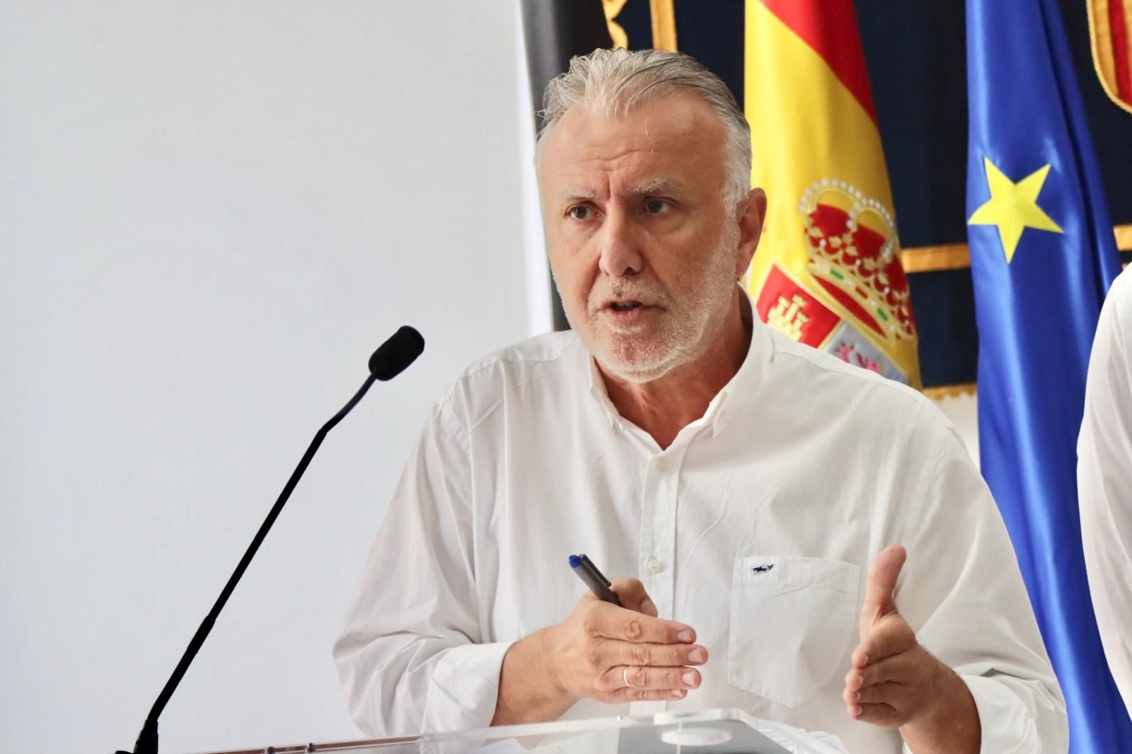 El coordinador del Mando Único, Ángel Víctor Torres, comparece en Delegación