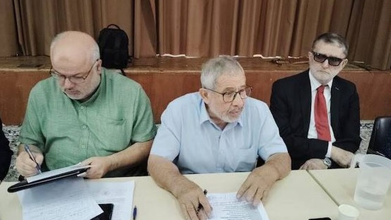 Aiman Adlbi en una imagen de archivo junto a Laarbi Maateis. / FOTO E.P.