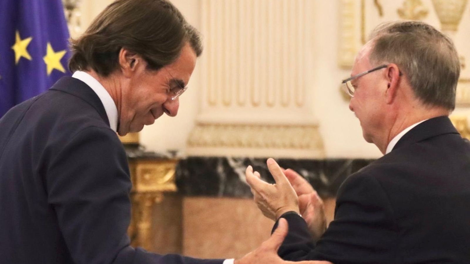 Llegada de José María Aznar y Ana Botella al Palacio Autonómico