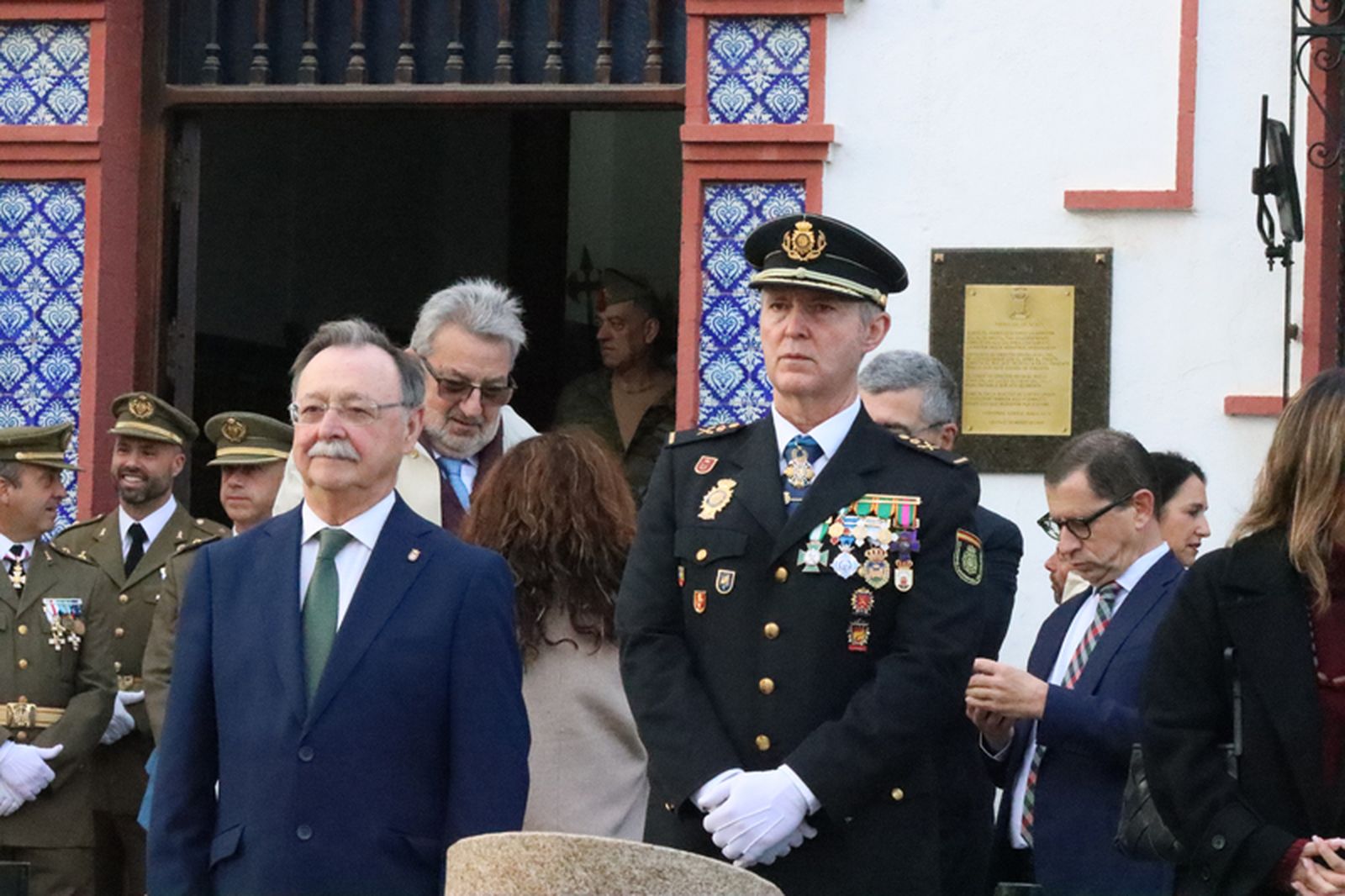 El presidente Vivas durante la Parada Militar. / FOTO REDUAN
