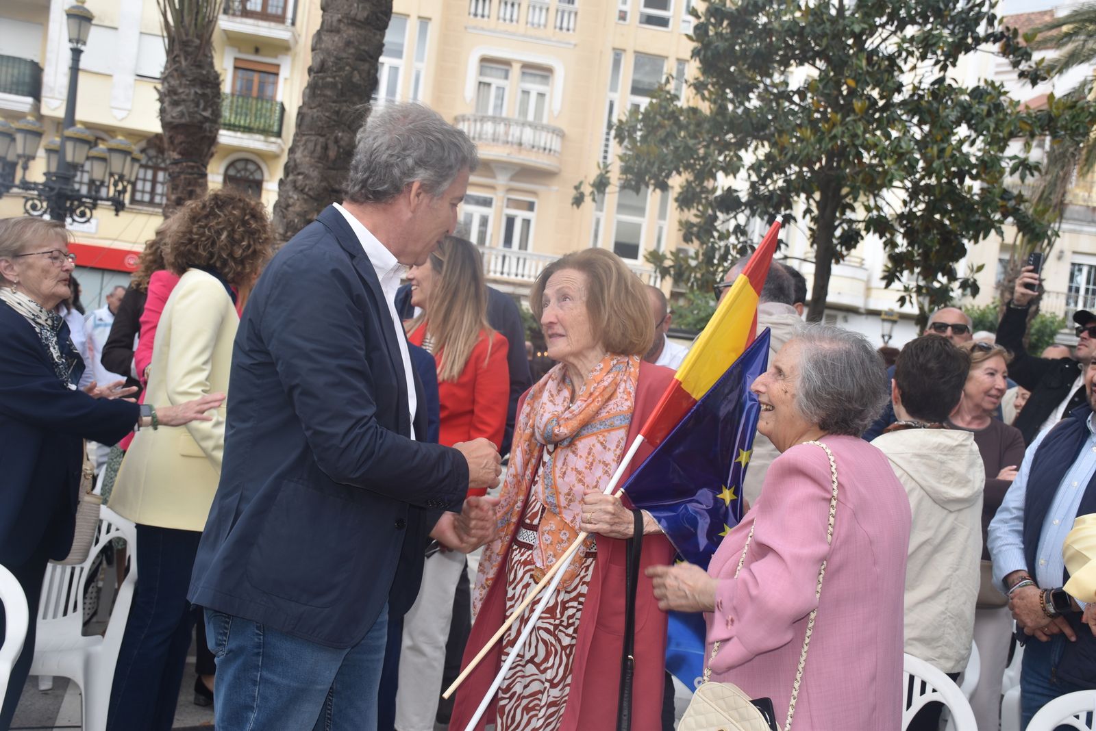 Acto del PP por el Día de Europa en la Plaza de África, con la presencia de su presidente nacional, Alberto Núñez Feijóo