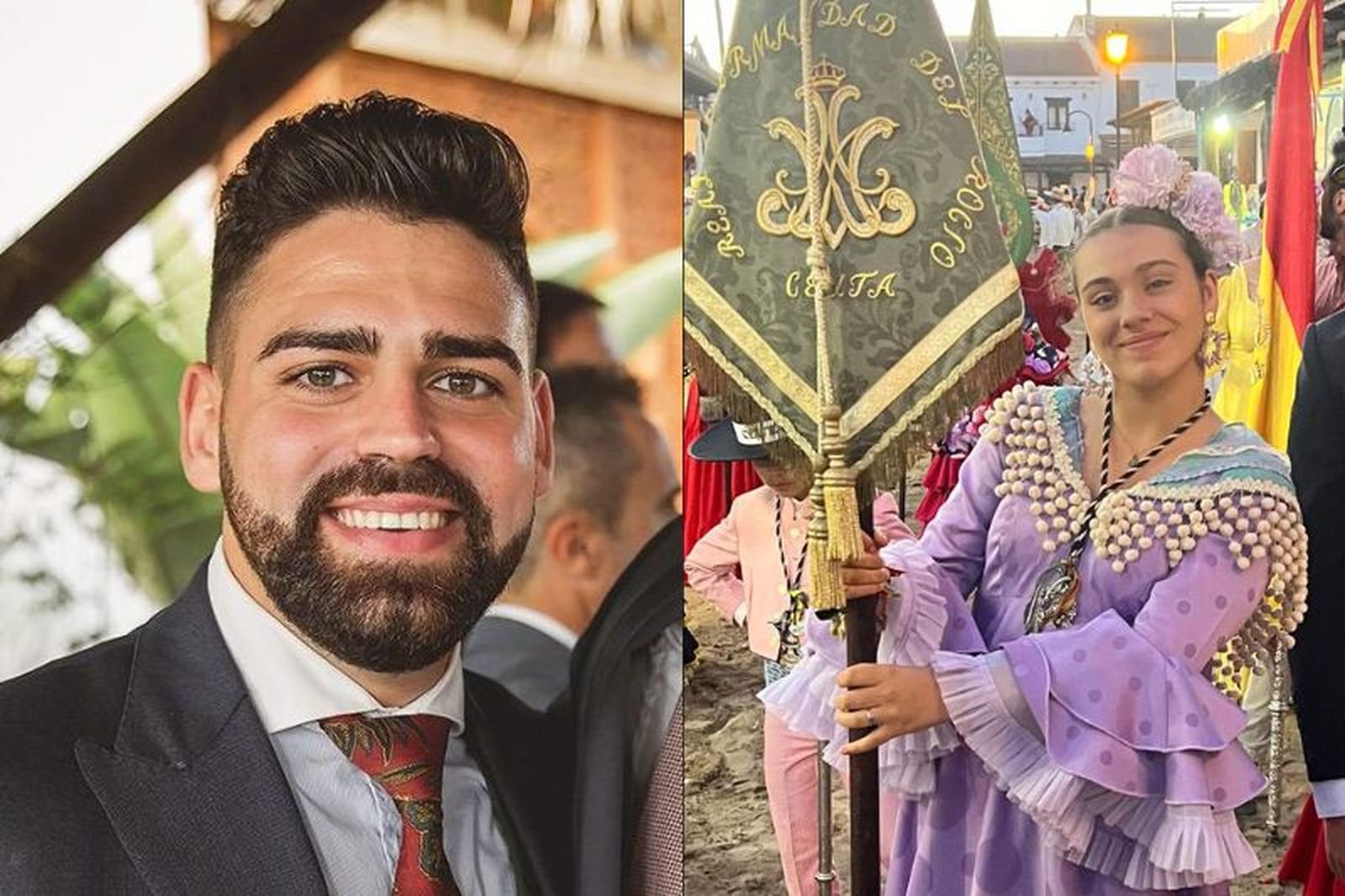 Los dos pregoneros del Rocío 2025, Javier Barceló y Candela Ayala. / FOTO CEDIDA