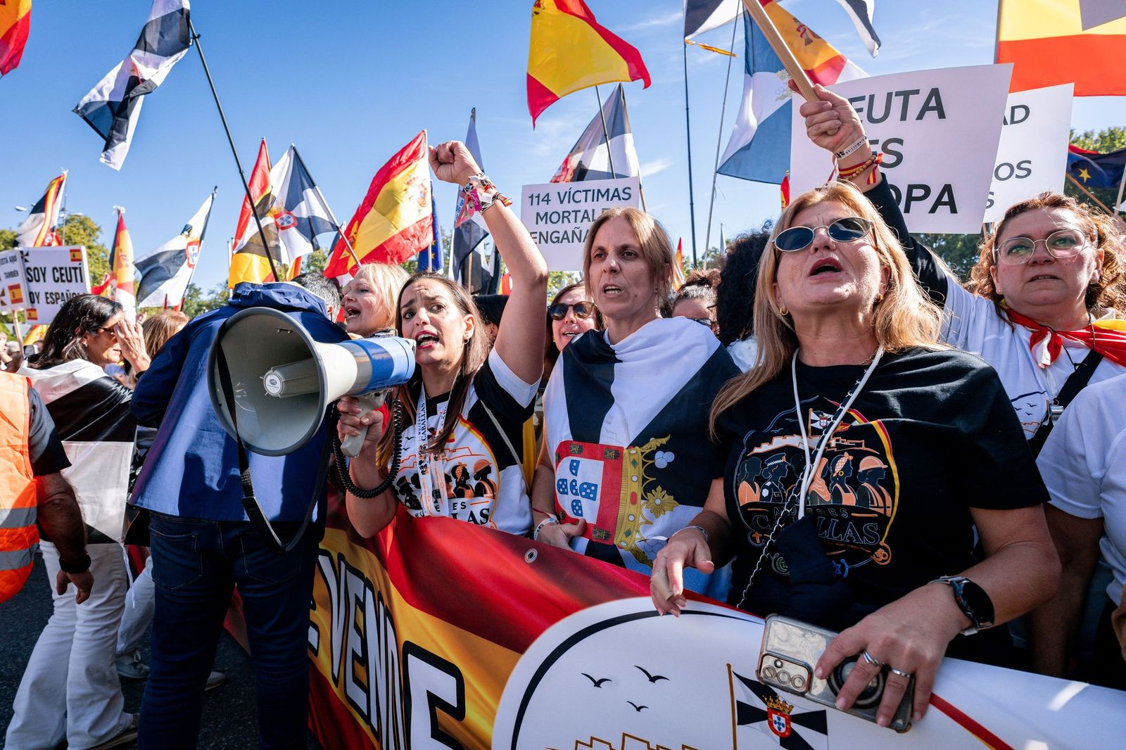 Un momento de la manifestación en Madrid.