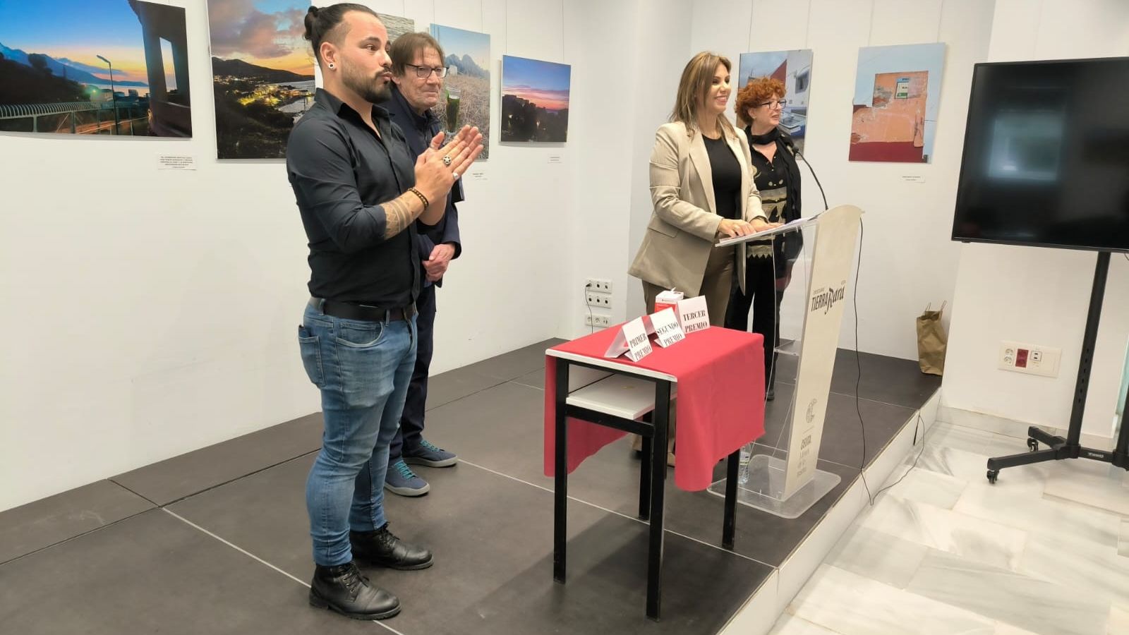 Un momento del acto de la entrega de premios