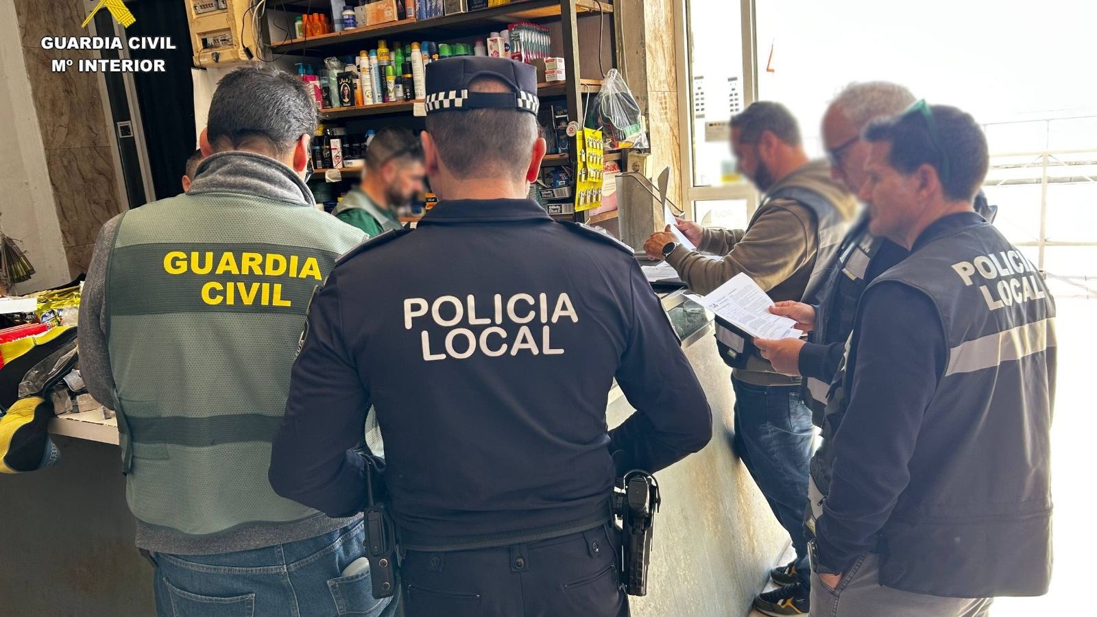 Intervención de la Guardia Civil