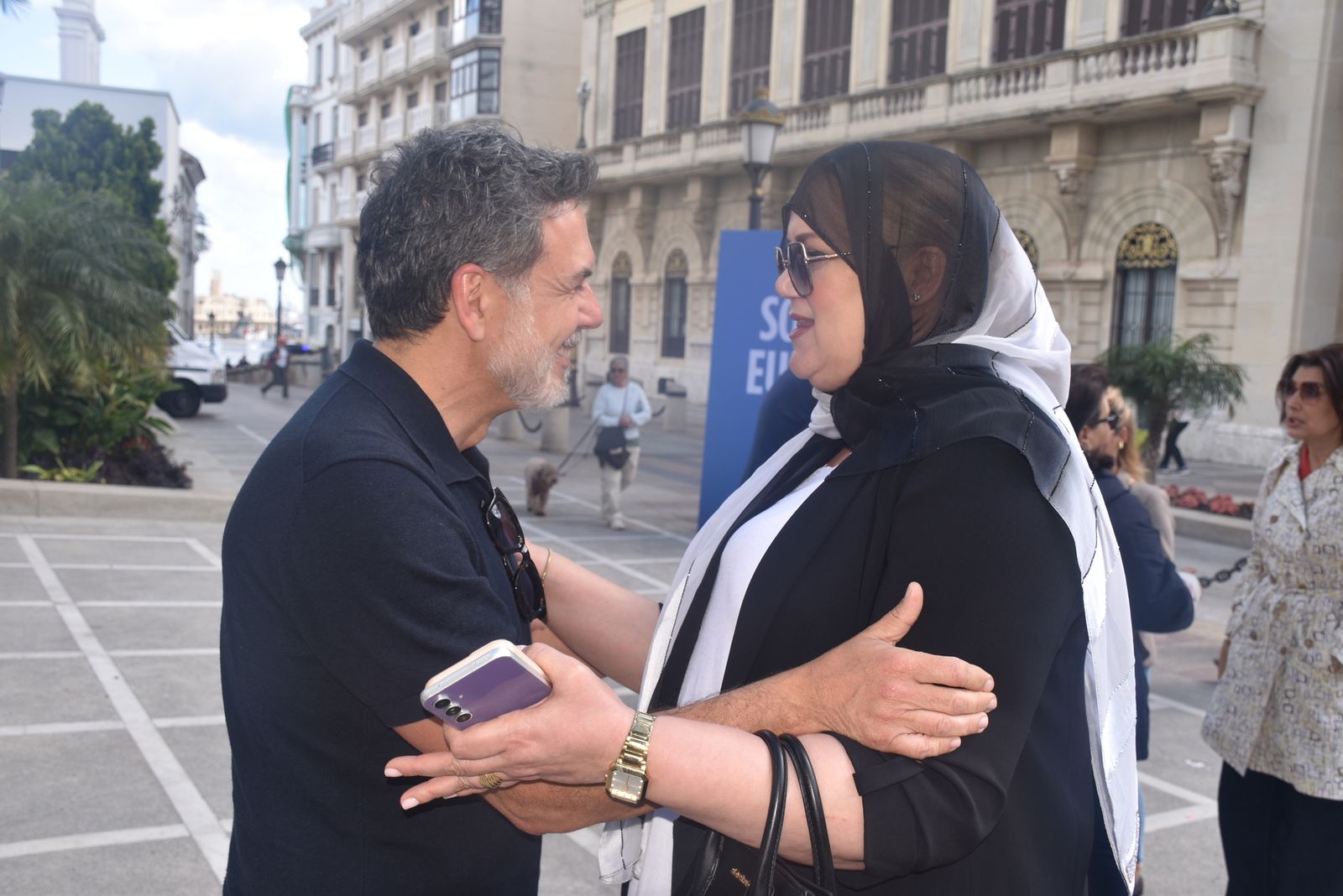 Acto del PP por el Día de Europa en la Plaza de África, con la presencia de su presidente nacional, Alberto Núñez Feijóo