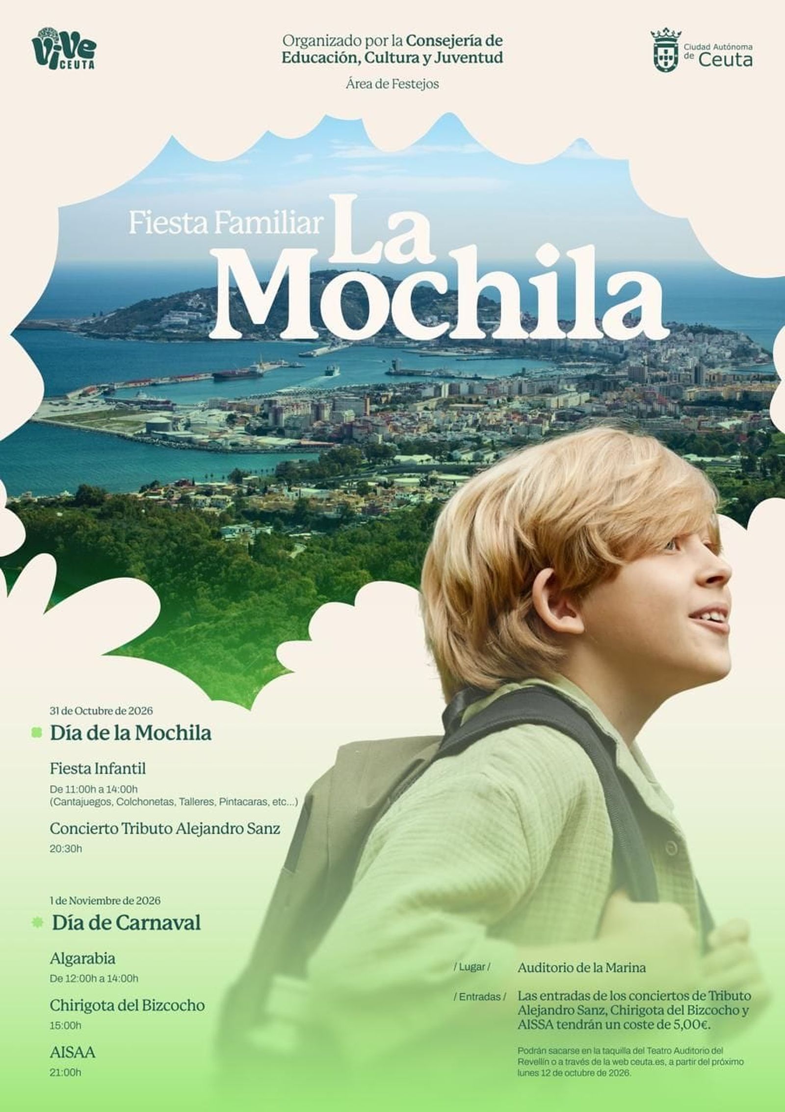 Cartel de la celebración por el Día de la Mochila