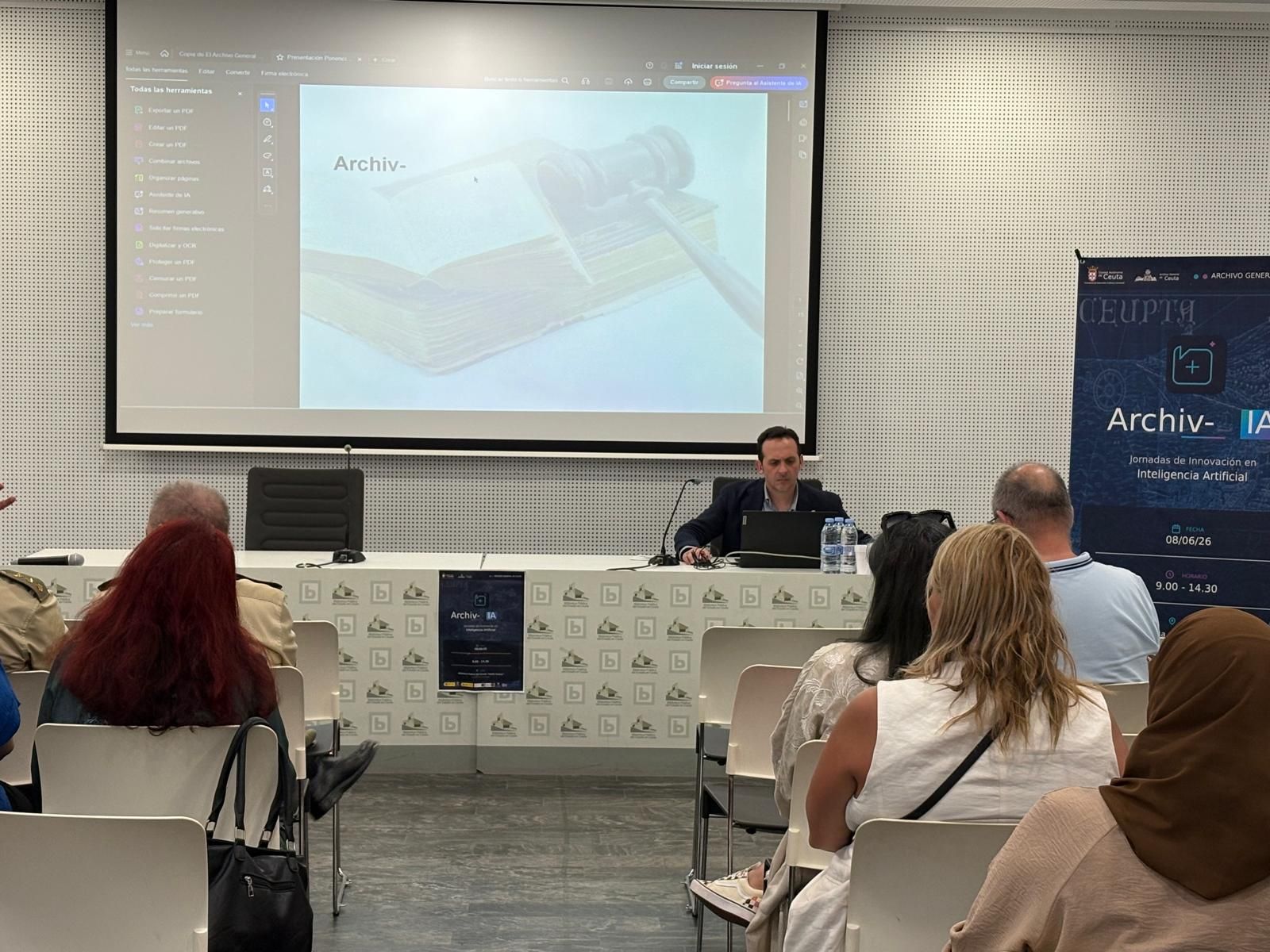Juan Sergio Redondo durante las jornadas de este lunes