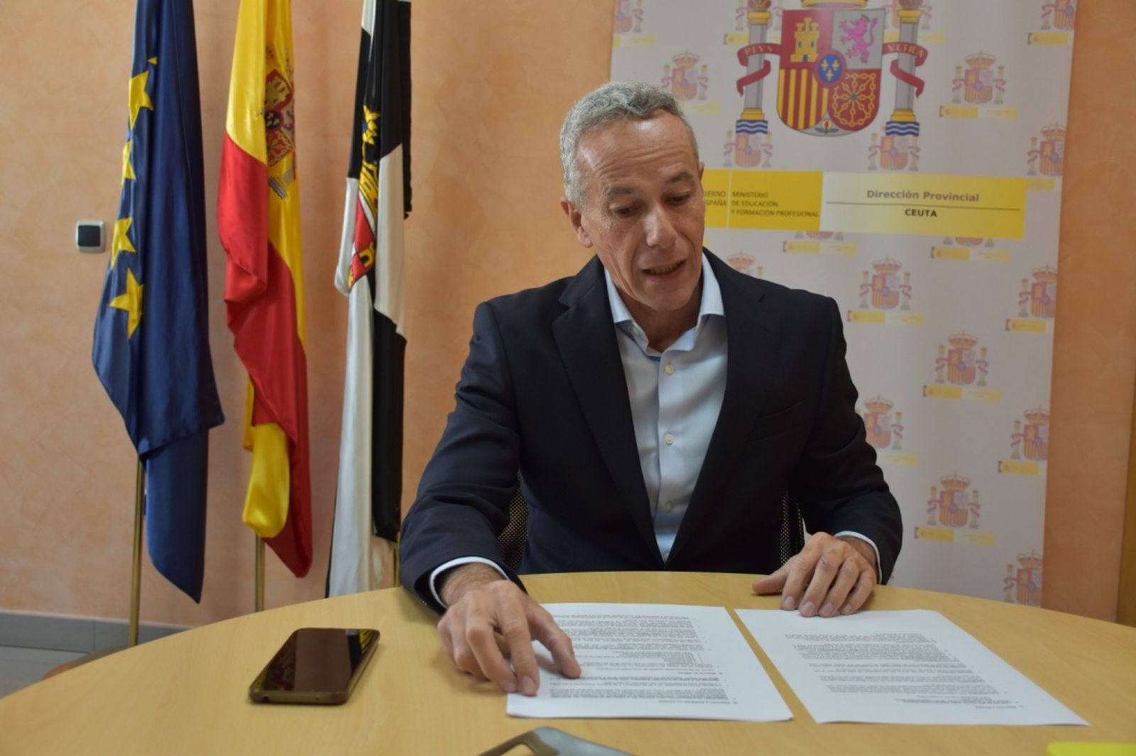 Miguel Señor, director provincial del Ministerio de Educación, Formación Profesional y Deportes. / FOTO EL PUEBLO