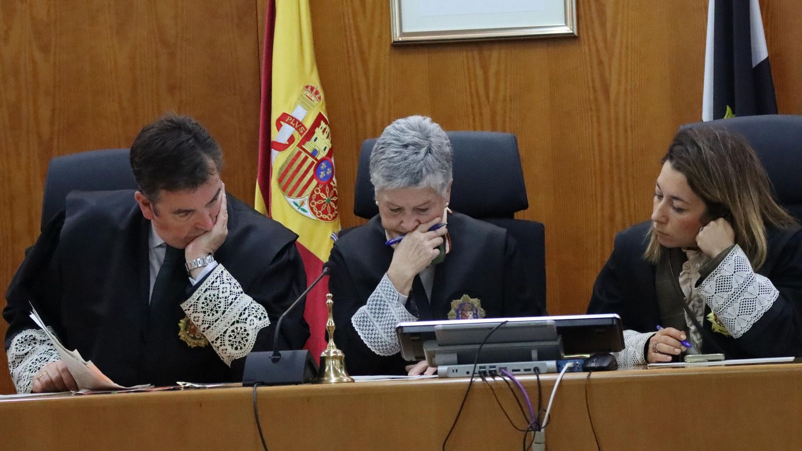 El tribunal de la Audiencia Provincial en Ceuta este martes.