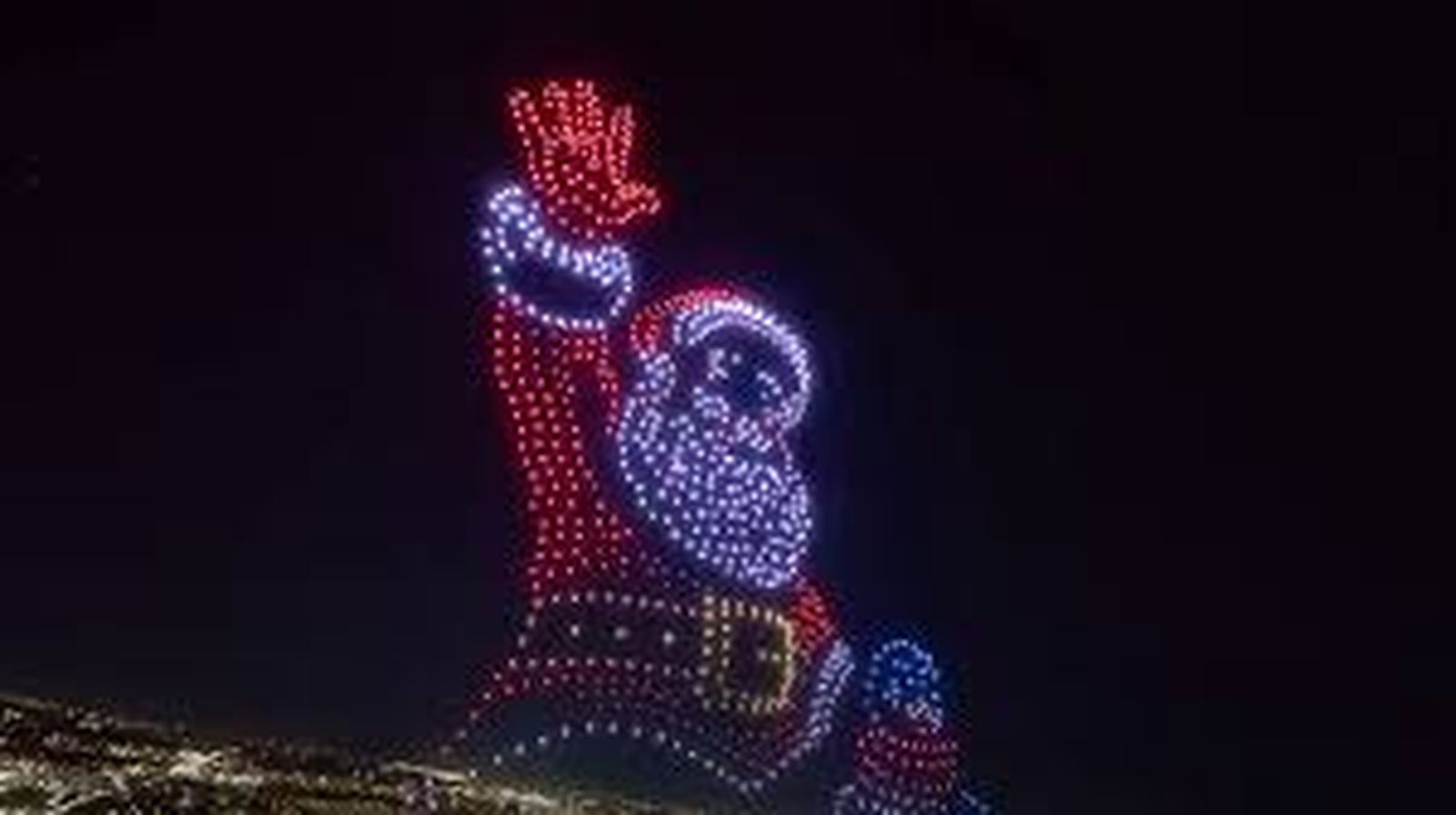 El espectáculo de drones se traslada a los día 1 y 2 de enero