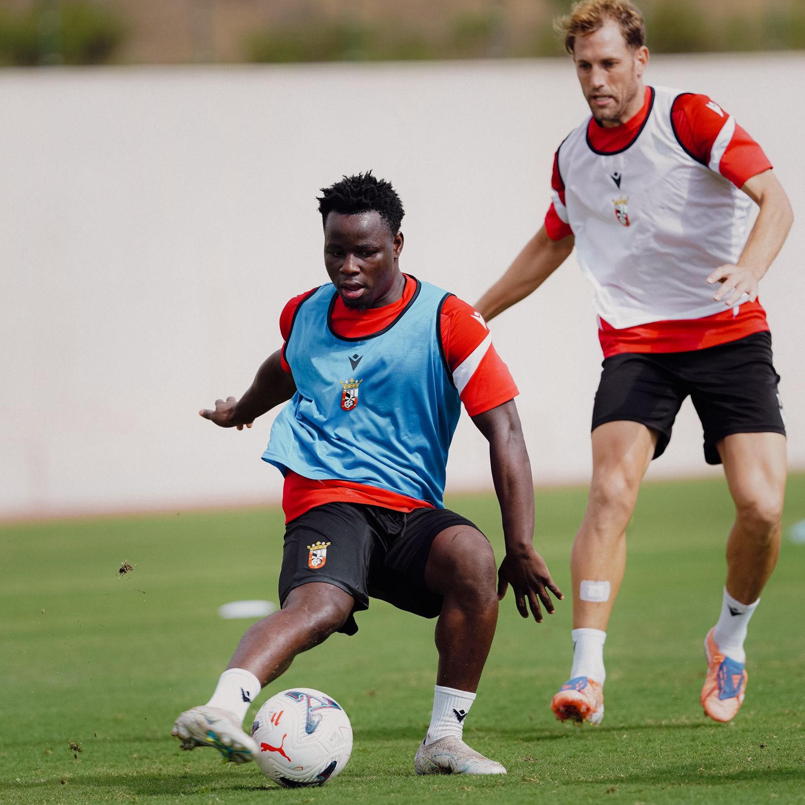 Imágenes del último entrenamiento del equipo