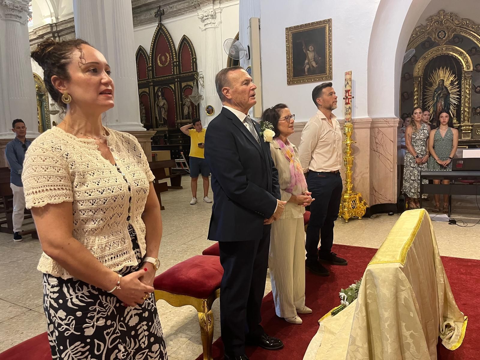 Boda de oro en el Santuario de Nuestra Señora de África de Pedro y Pepi