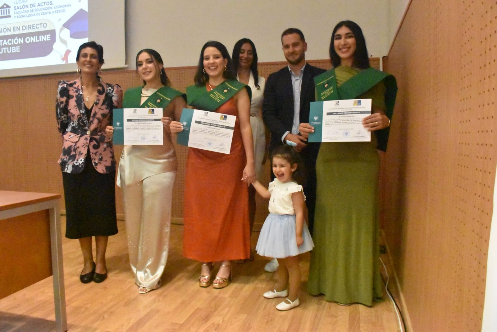 Graduación en el Campus de los posgrados de la Universidad de Granada en Ceuta