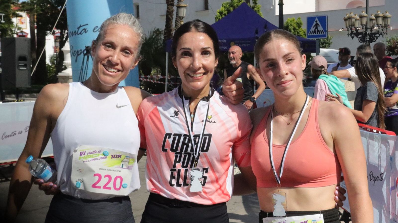 Los tres primeros en la categoría femenina