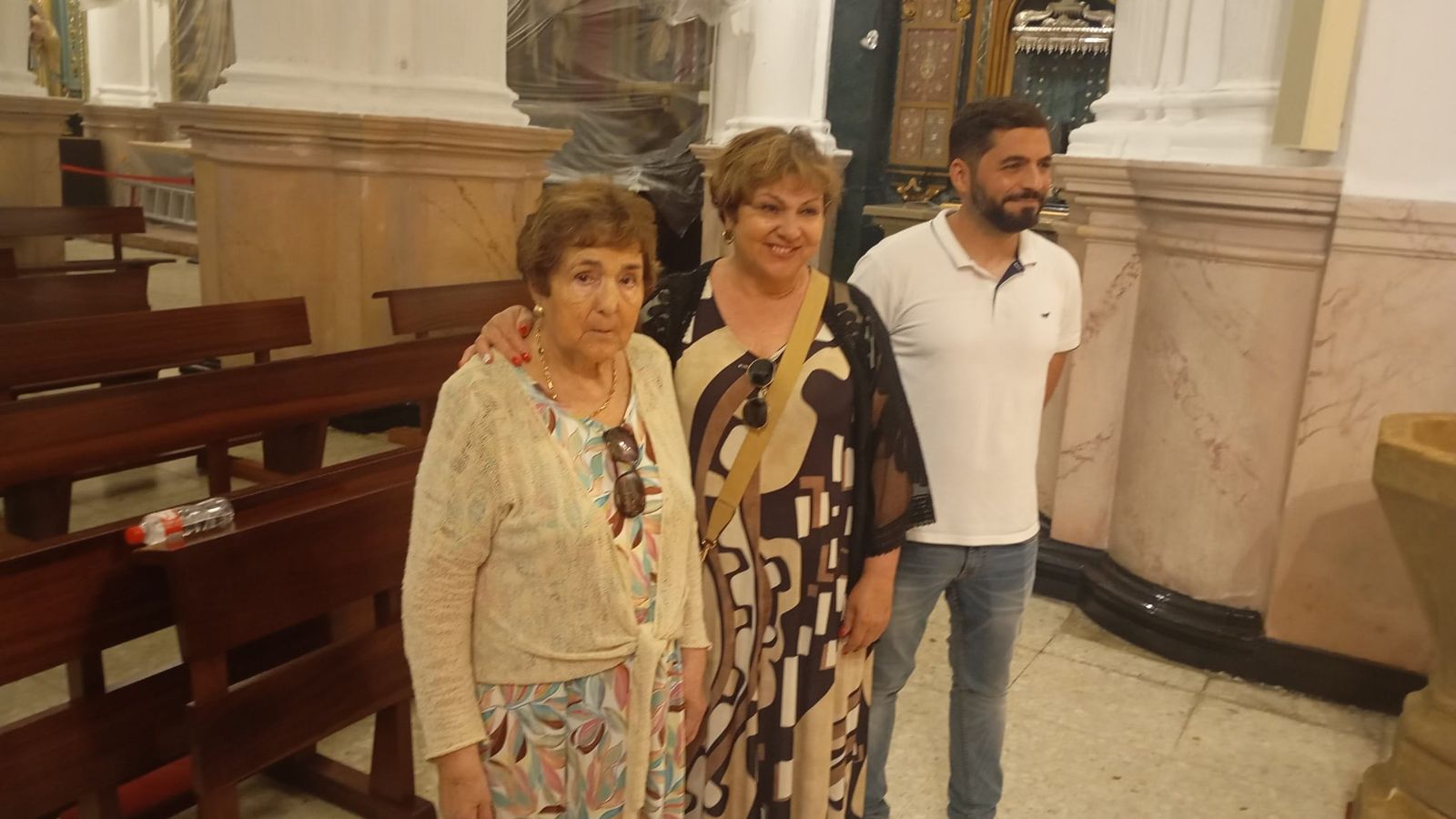 Un grupo de fieles de la Iglesia de África, durante la presentación del cartel