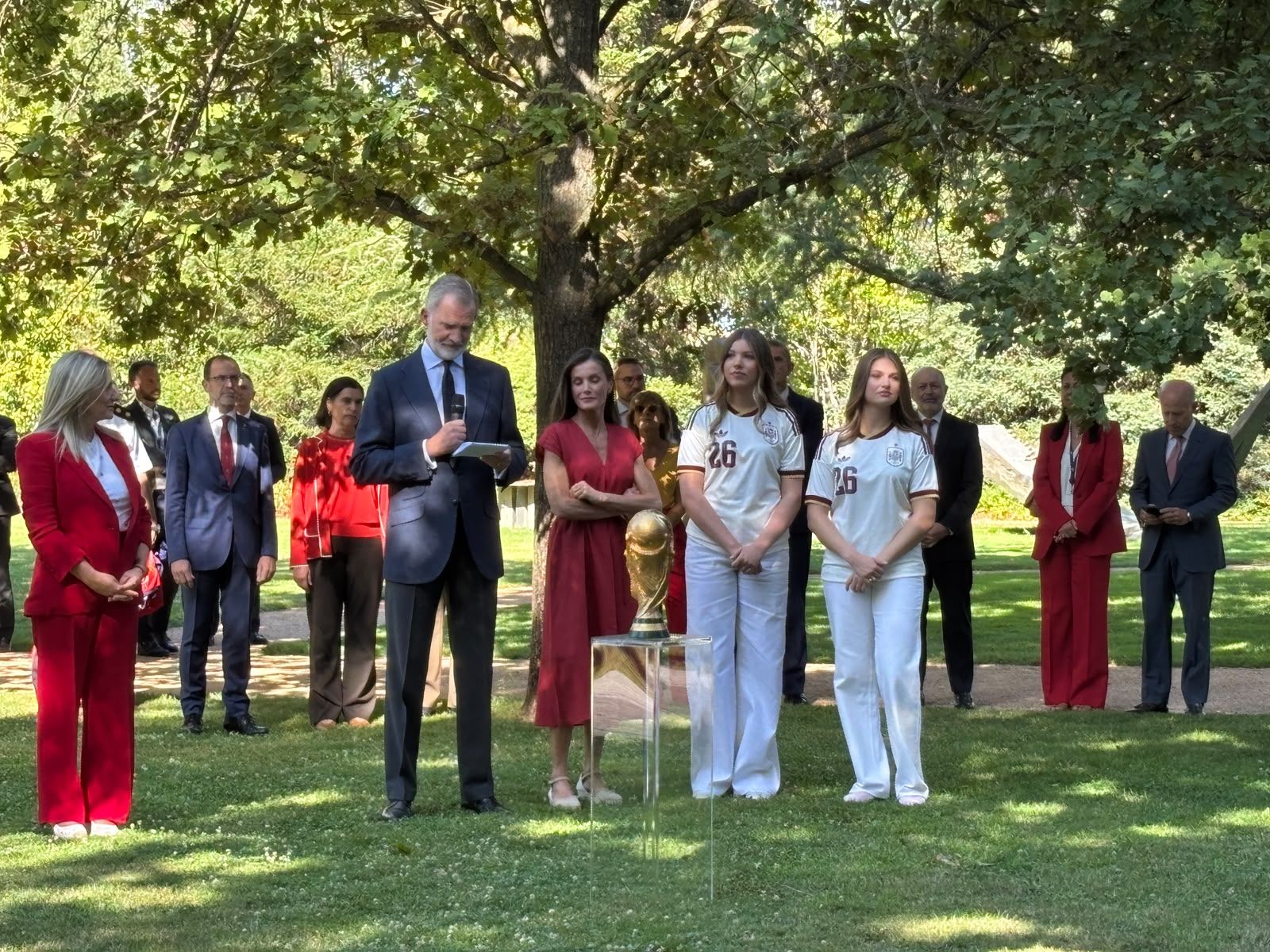 La Selección Española recibida en La Zarzuela