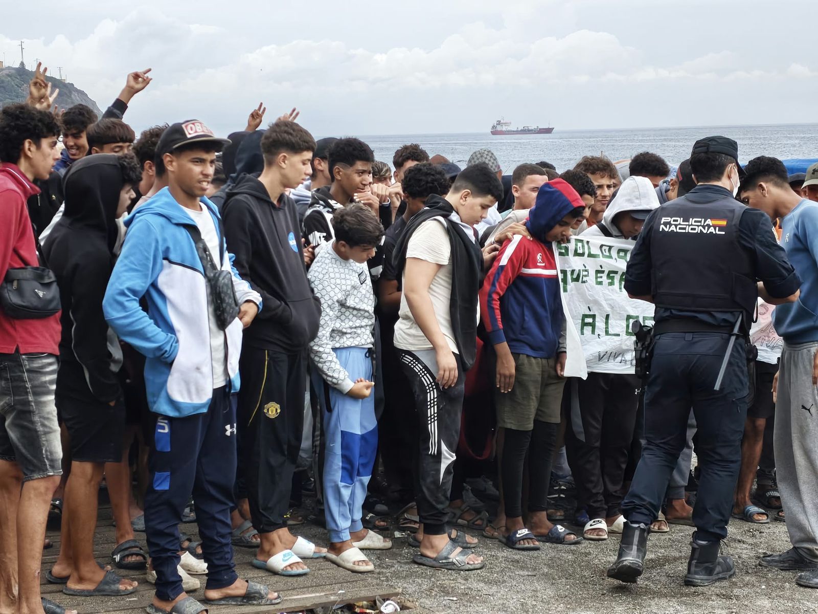 Menores migrantes alzan la voz en el Trampolín y reclaman protección