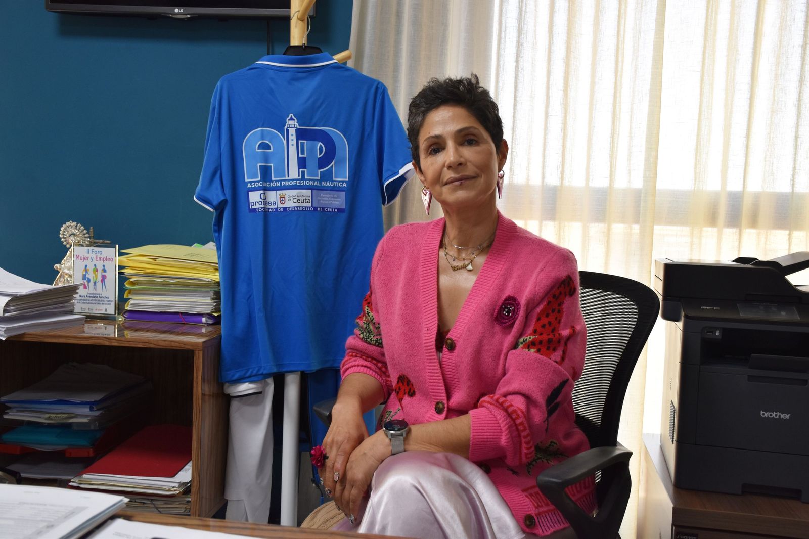 La presidenta de la Asociación Profesional Náutica de Ceuta, Ghita Mohamed Mohamed