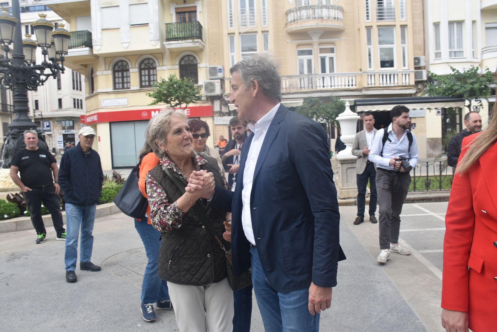 Acto del PP por el Día de Europa en la Plaza de África, con la presencia de su presidente nacional, Alberto Núñez Feijóo