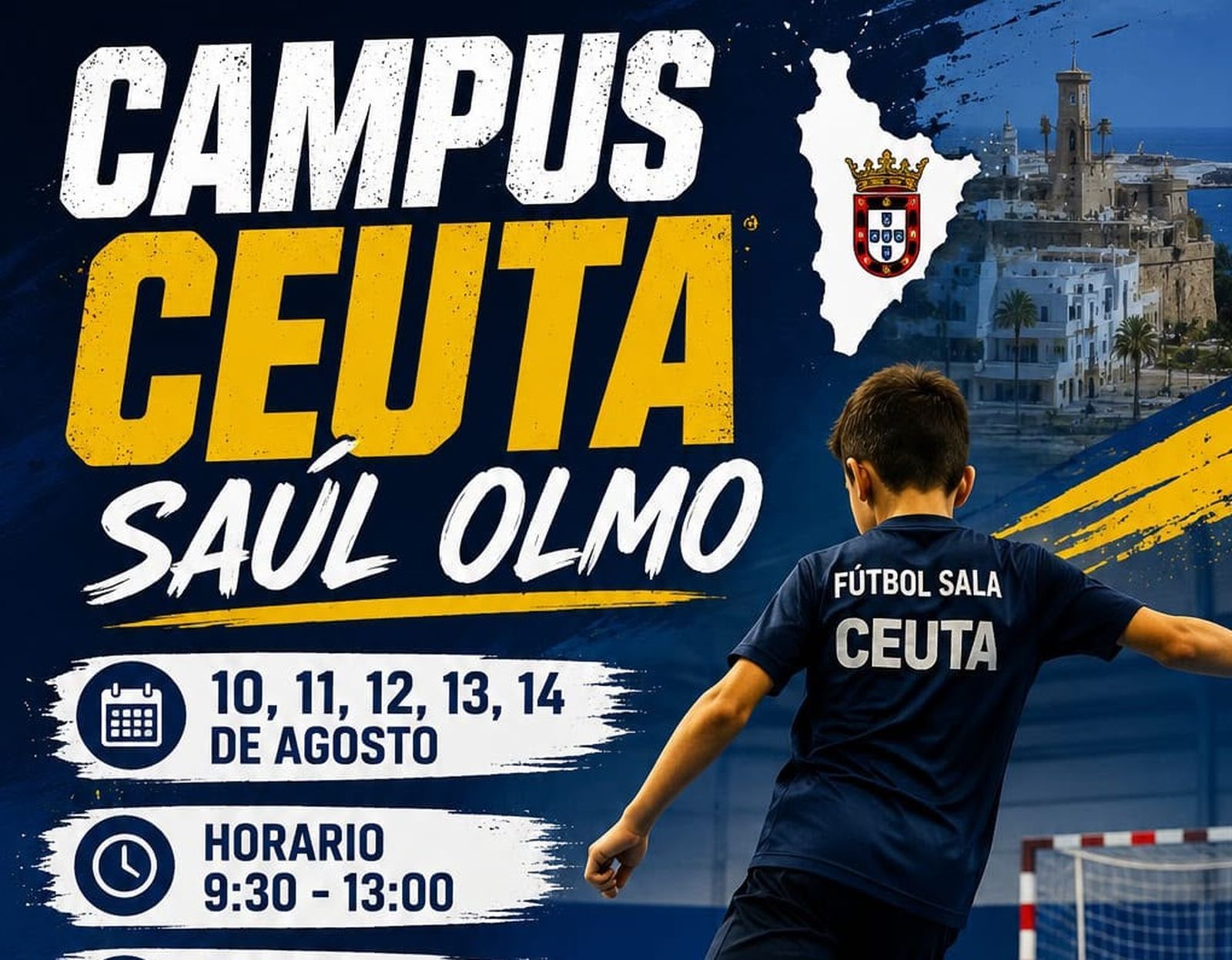 Cartel del campus que se celebrará en Ceuta
