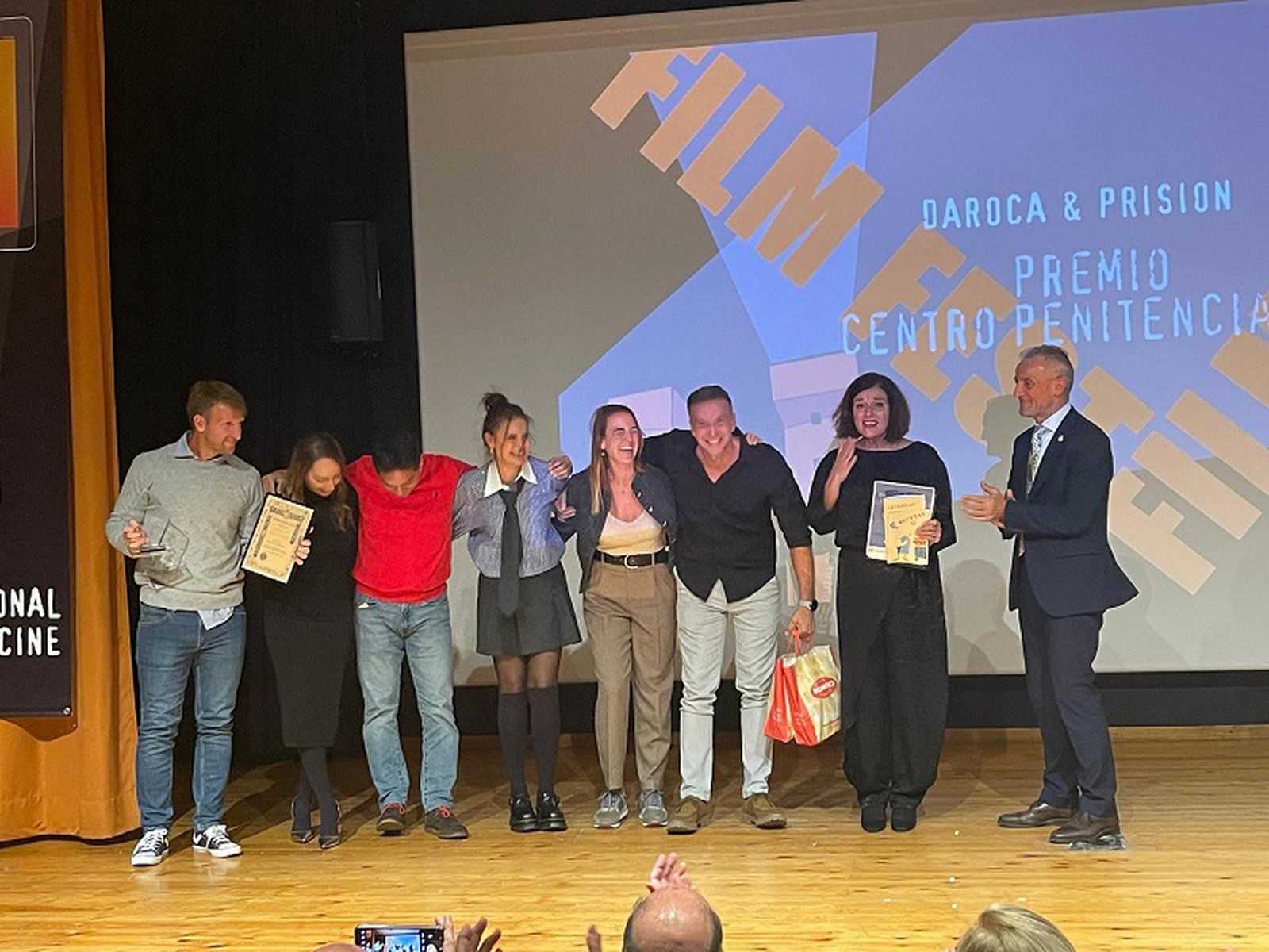 El equipo de la prisión ceutí que concurrió al concurso en 2024, durante la ceremonia de recogida de premios /FOTO CEDIDA