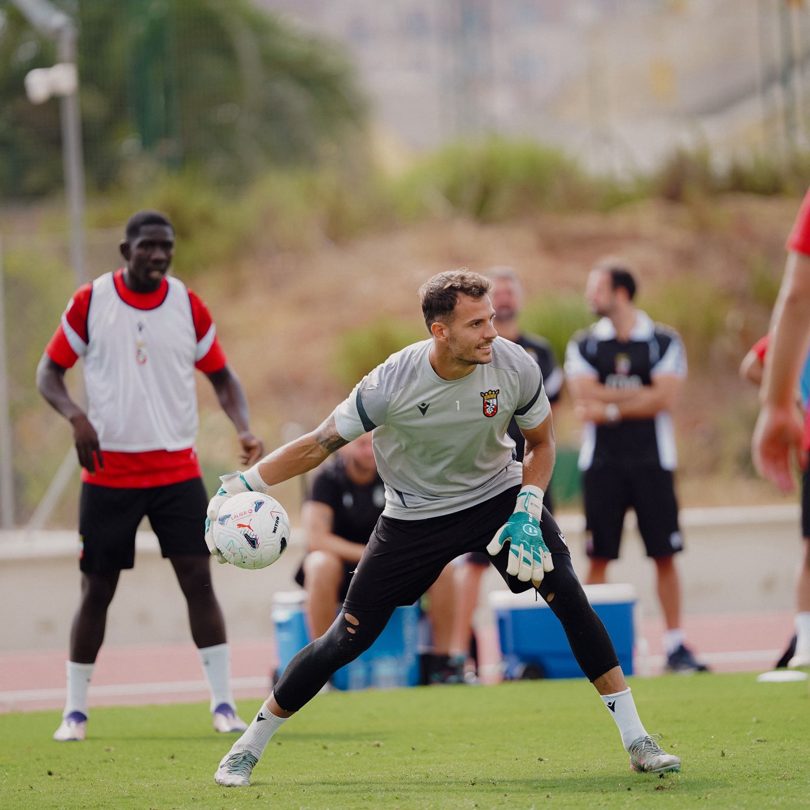 Imágenes del último entrenamiento del equipo