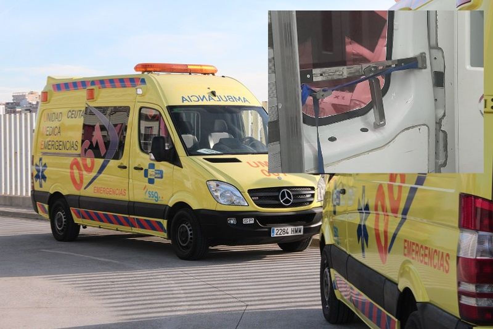 Ambulancias de Ceuta. / FOTO CEDIDA