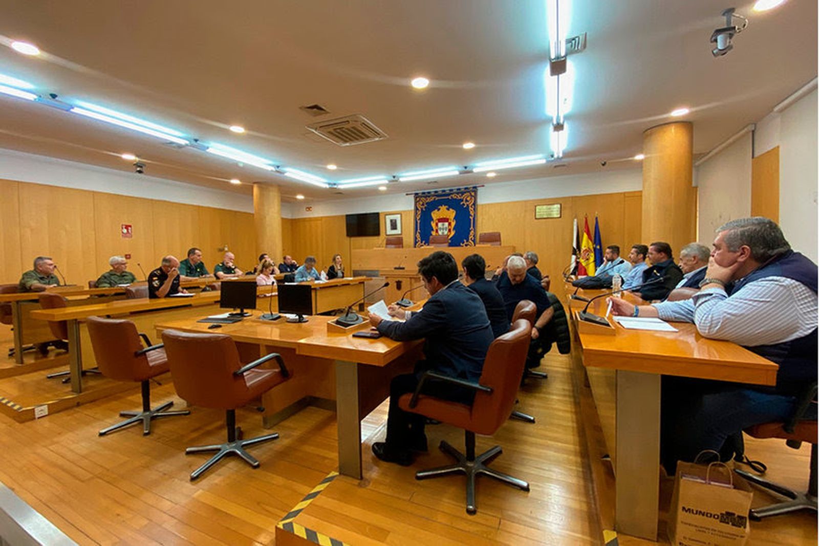 Pleno de la Comisión de Protección Civil celebrado a finales del pasado mes de julio. / FOTO E.P.