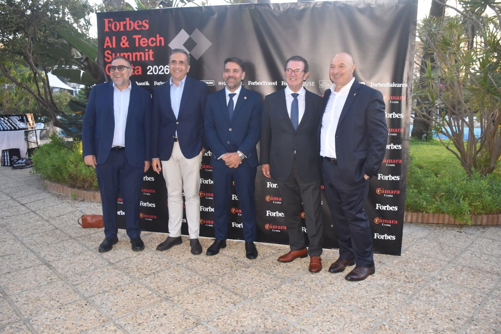 Una recepción el el Parque Marítimo, antesala del Forbes Ceuta AI & Tech Summit