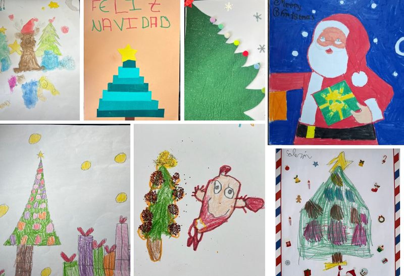 Algunas de las postales galardonadas.