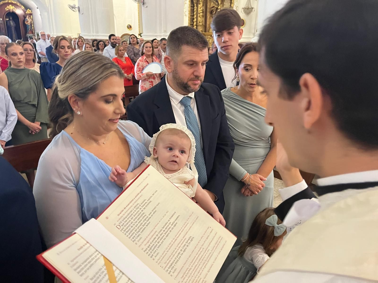 Bautismo de Nico, Mateo y Leo en el Santuario