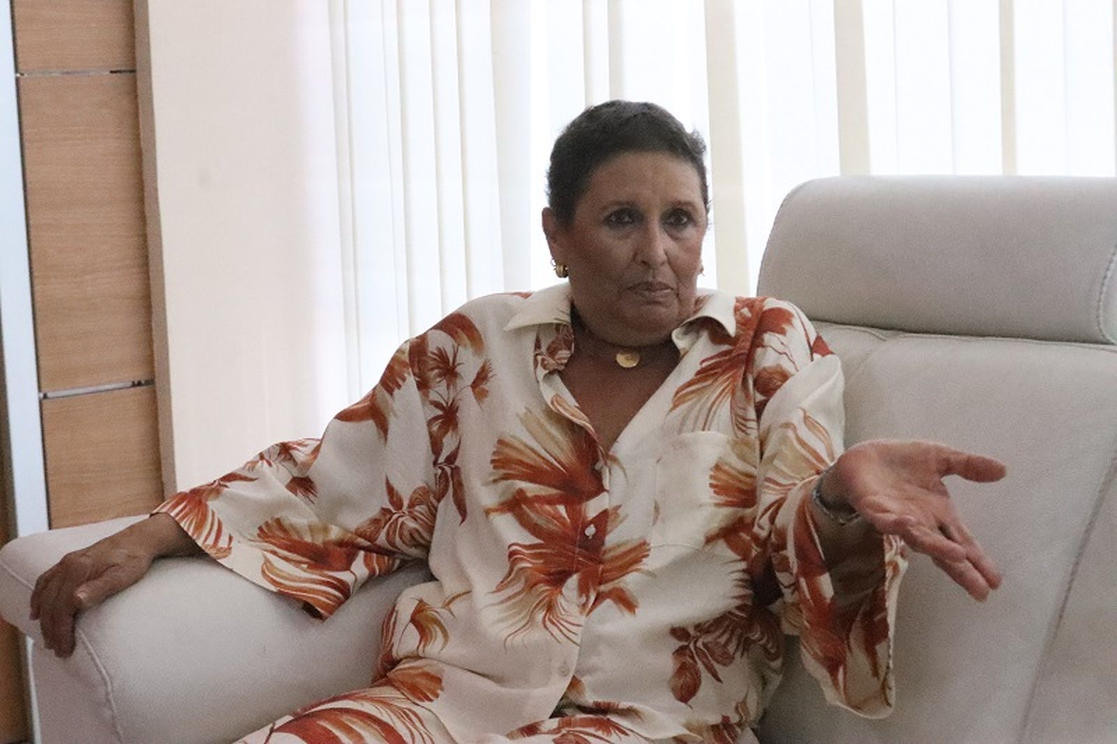 Mariló Domingo durante la entrevista concedida a El Pueblo de Ceuta. / FOTO REDUAN