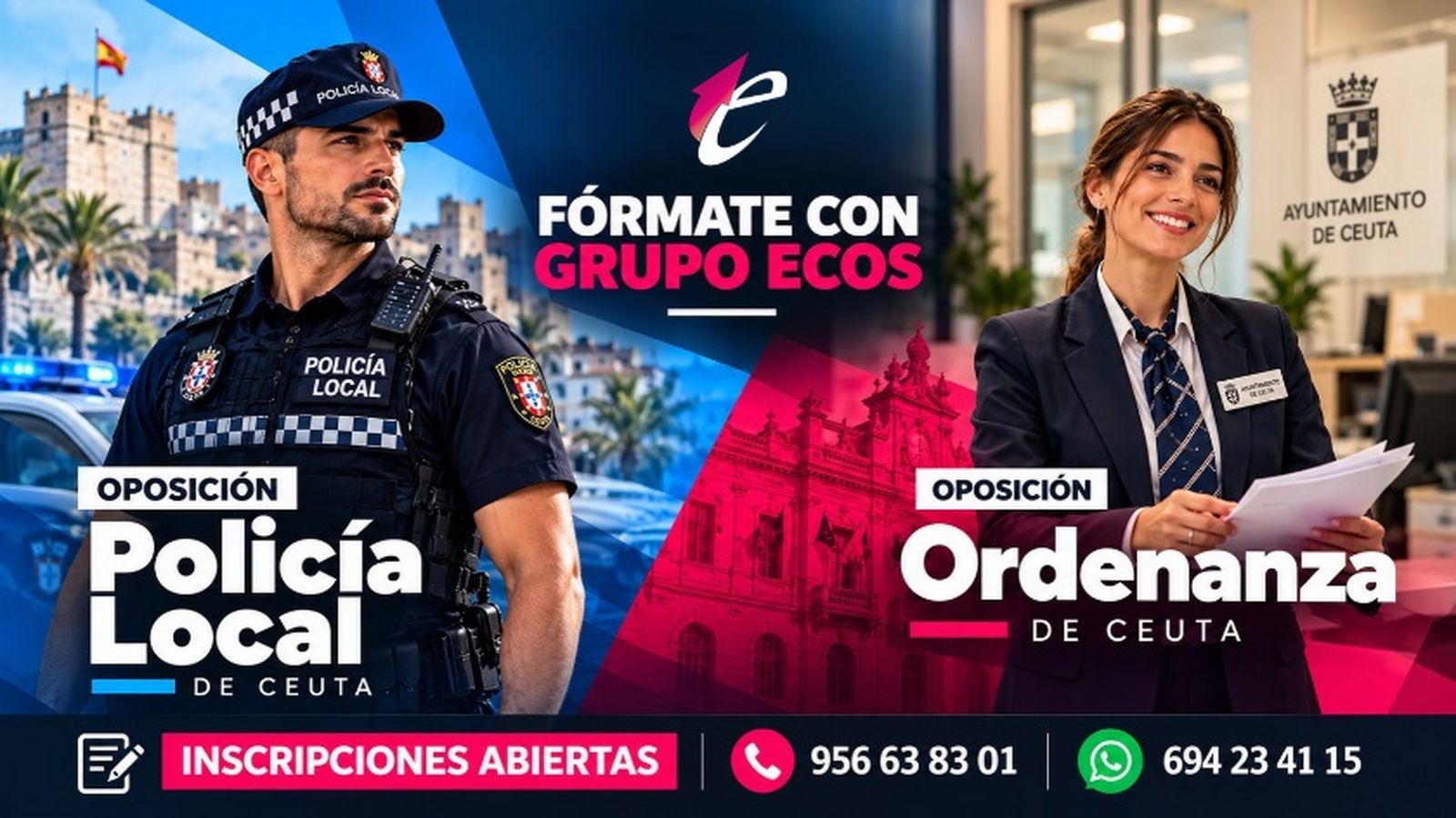 Cartel anunciador de los cursos