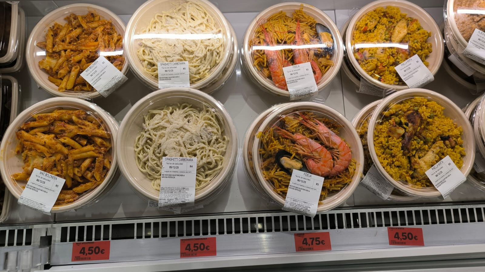 Platos preparados en el Mercadona