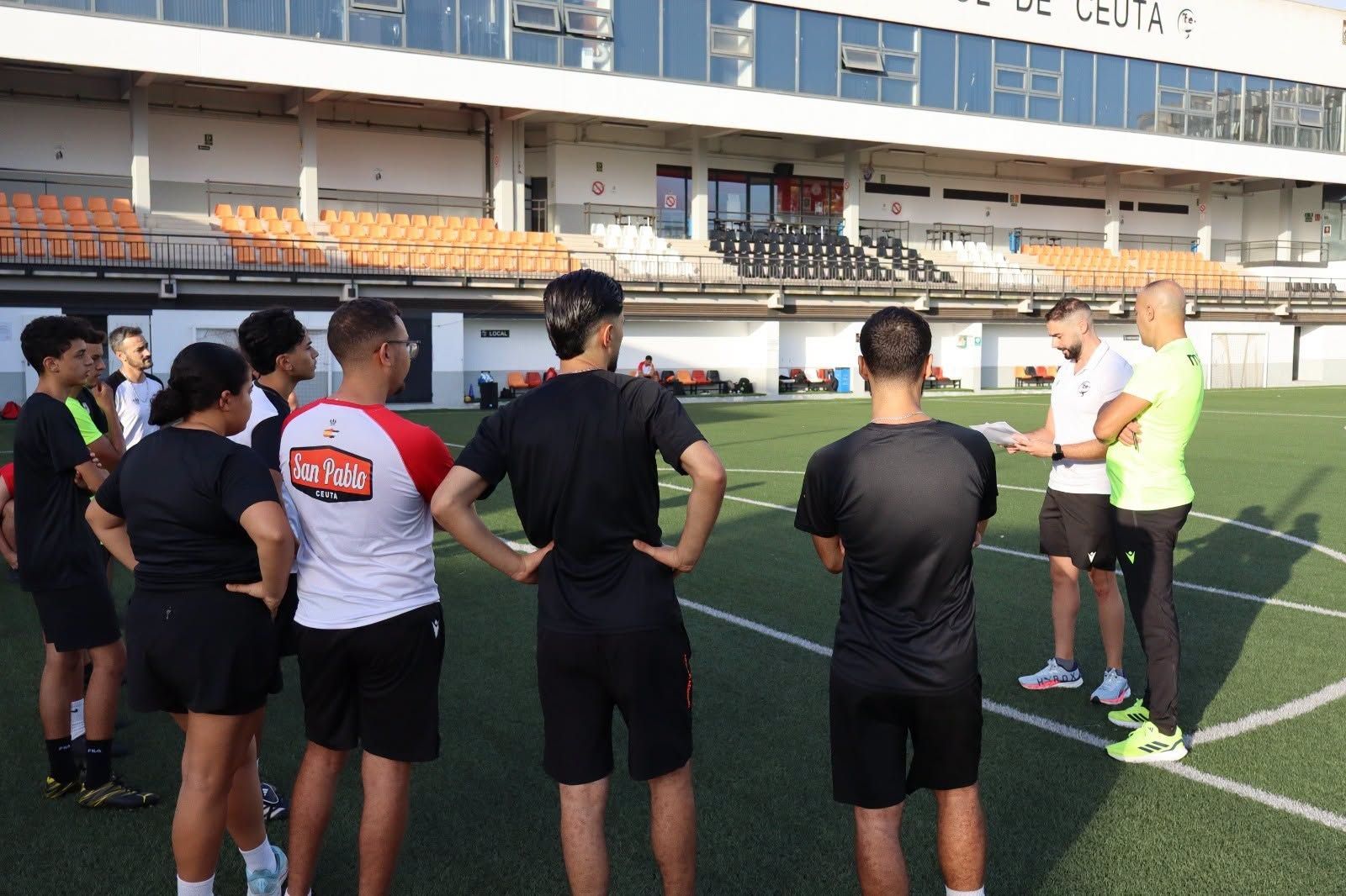 Entrenamientos de los árbitros ceutíes