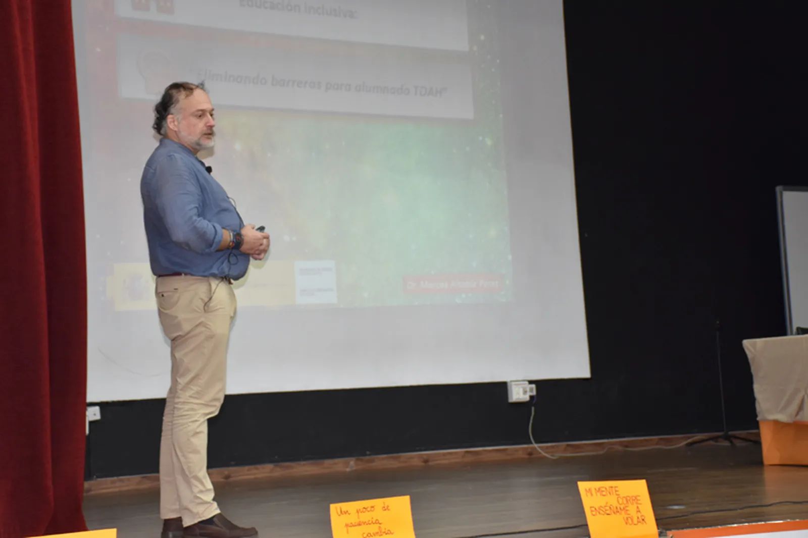 El neurólogo Carlos Altable durante su participación en el I Congreso TDAH Ceuta, hace un año